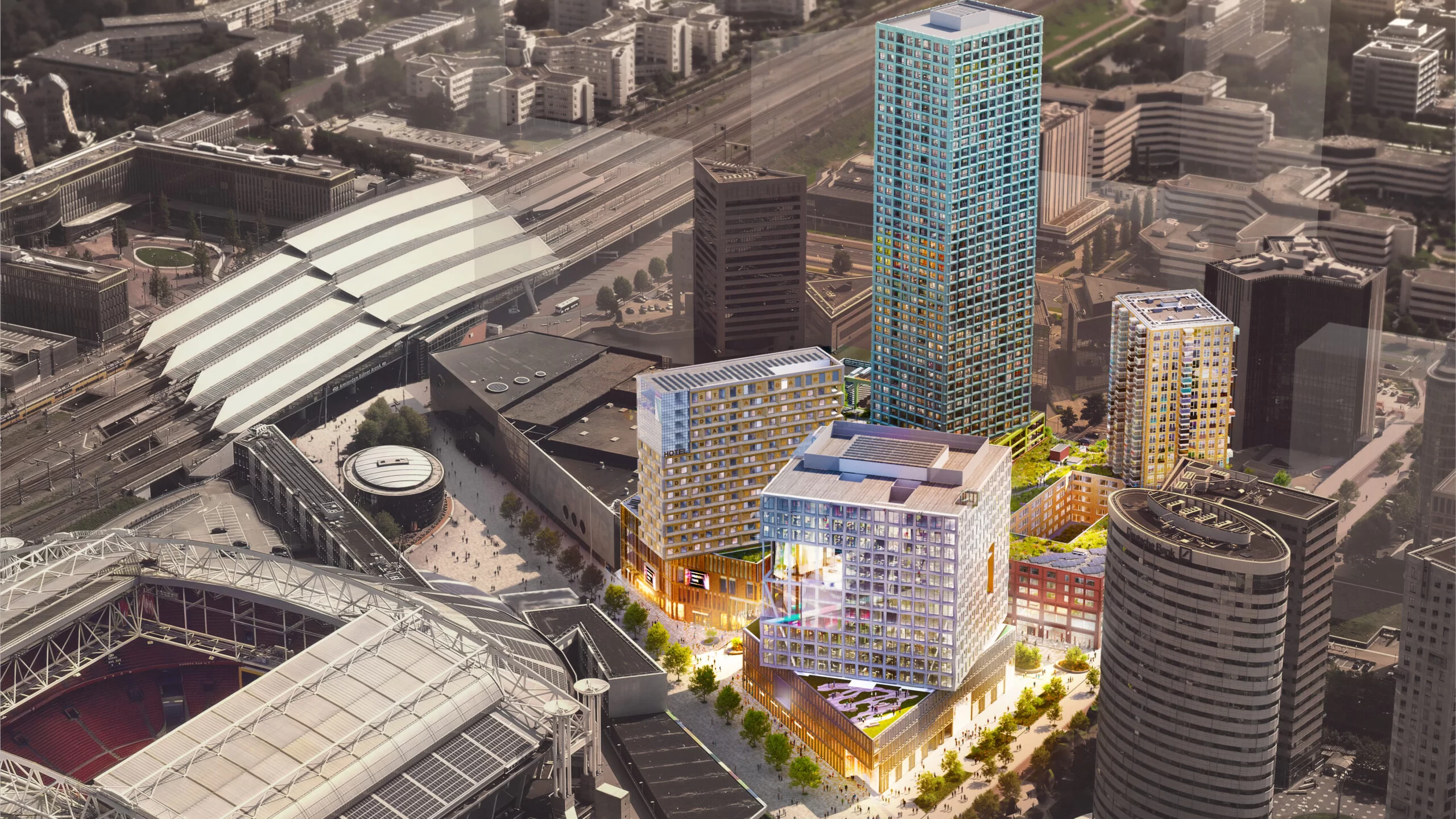 Impressie van het project Eleven Square in Amsterdam
